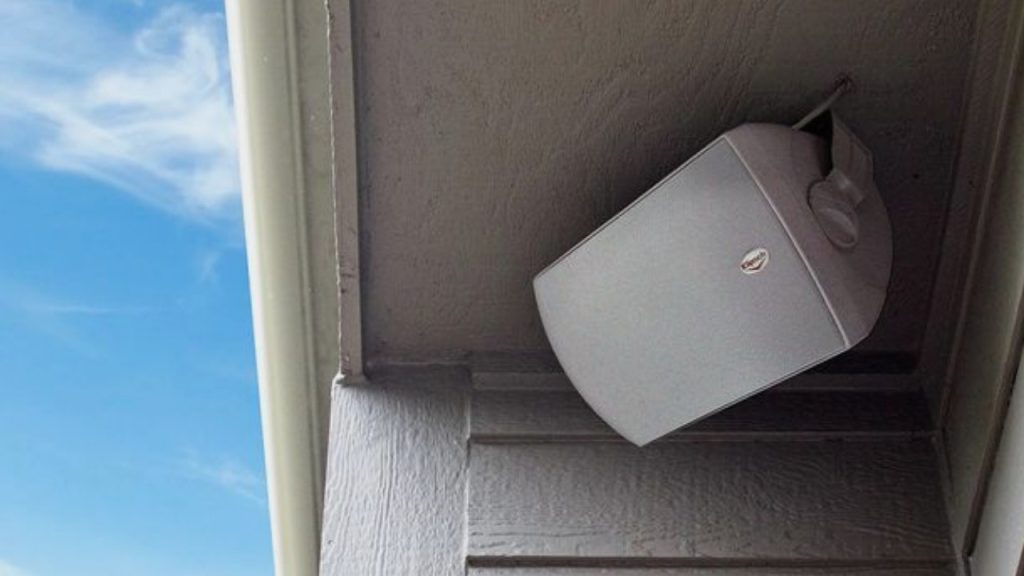 Protect Outdoor Speakers from Rain
