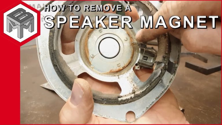 How to Remove Magnet from a Speaker?