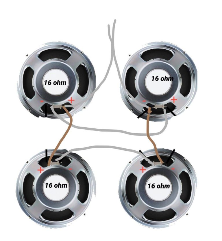 How to Wire 8 Ohm Speakers to 4 Ohm Amp?