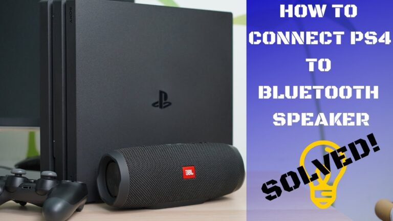 How to Connect a Bluetooth Speaker to a Ps4