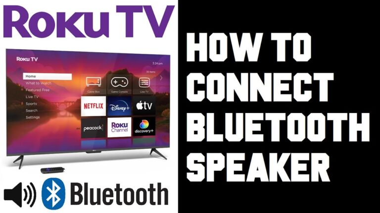 How to Connect a Bluetooth Speaker to a Roku Tv