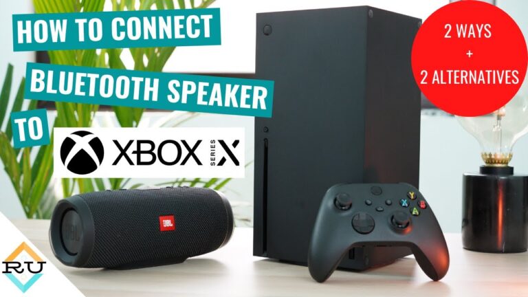 How to Connect a Bluetooth Speaker to Xbox Series S