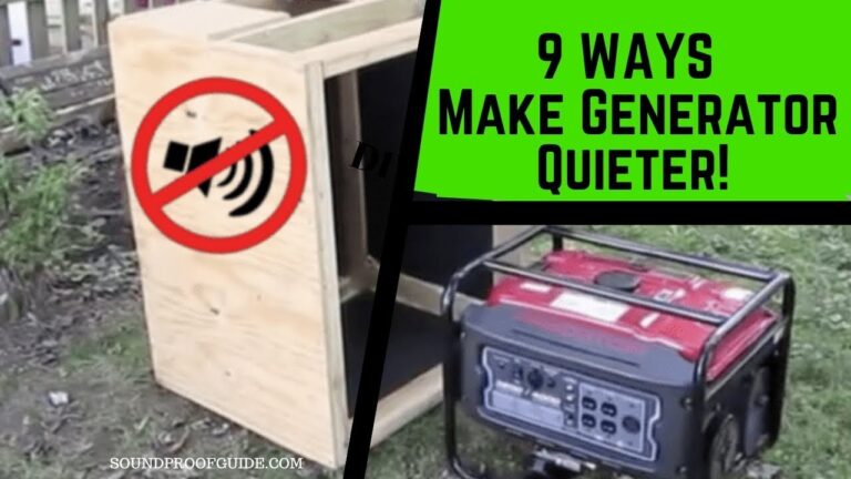 How to Silence a Portable Generator?
